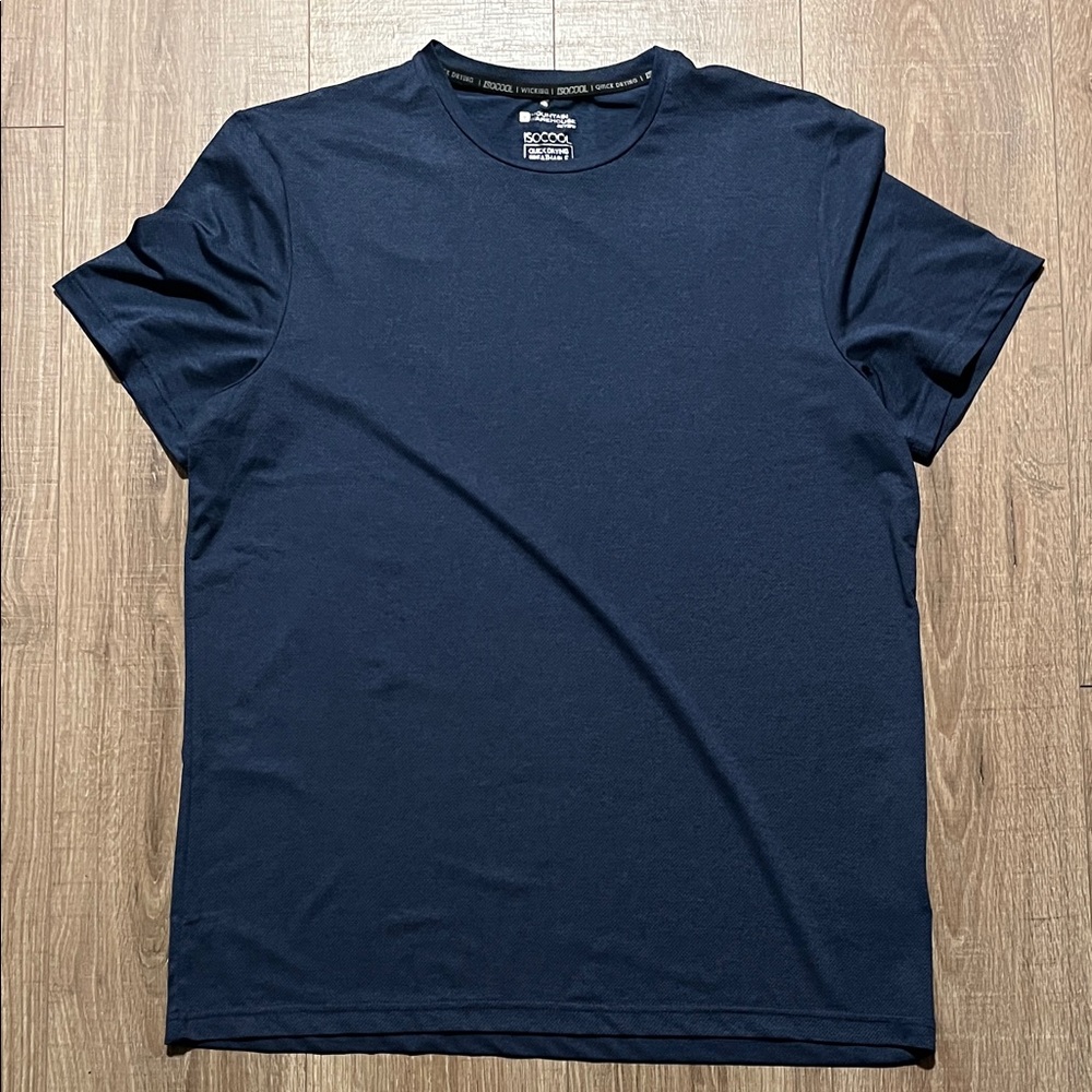 Men's Mountain Warehouse Short Sleeve Athletic Tees - Set of 2 Black & Navy L - Picture 6 of 9